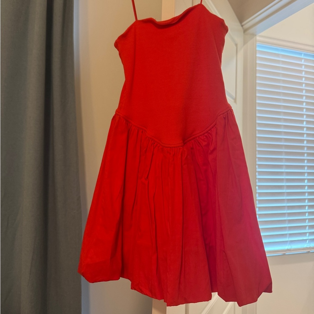 Gianni Bini Bright Red Spaghetti-Strap Dress